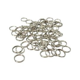 9mm Gold or Nickel Plated Split Rings: Jewelry Links, Connectors, 50 or 100 pcs