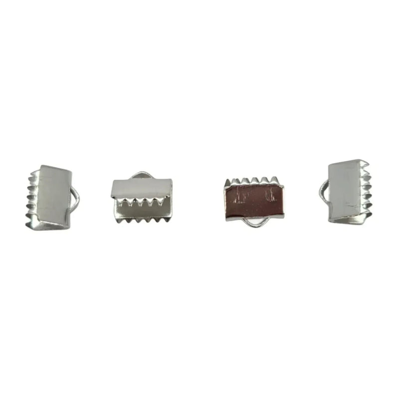 Stainless Steel Ribbon Crimp Ends 8.5mm (36 pcs)