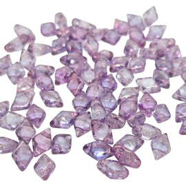 DiamonDuo Beads: Lumi Amethyst, 5x8mm 2 hole, glass (12 g, ~80 beads)