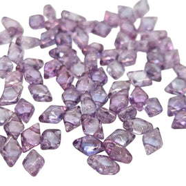 DiamonDuo Beads: Lumi Amethyst, 5x8mm 2 hole, glass (12 g, ~80 beads)