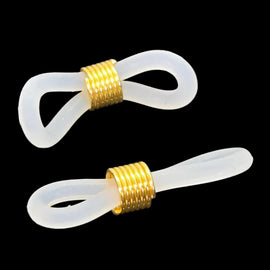 Frost Clear Eyeglasses Ends with Gold Coil (144 pcs)