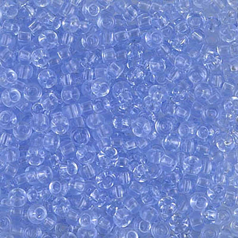 Transparent Cornflower Blue seed beads, Miyuki 8-9159L, Size 8/0 (100g Bulk)