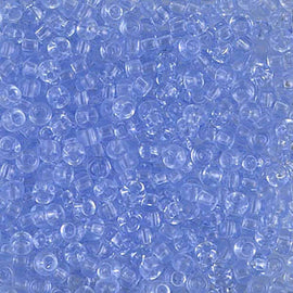 Transparent Cornflower Blue seed beads, Miyuki 8-9159L, Size 8/0 (100g Bulk)
