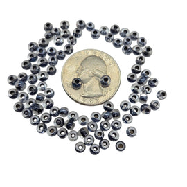 Czech Glass Seed Beads: Size 6/0, Preciosa Ornela Crystal Lined Jet Black 38149, 100g