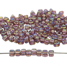 Miyuki #5 (4mm) Triangle Glass Seed Beads: Iris Lilac, TR1156, 20g