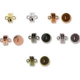 9mm x 8mm magnetic clasps, 6 or 12 ct. package. Several finishes to choose from!