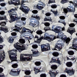Czech Glass Seed Beads: Preciosa Jet Black 38149, Size 6/0 (20g)