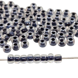 Czech Glass Seed Beads: Preciosa Jet Black 38149, Size 6/0 (20g)