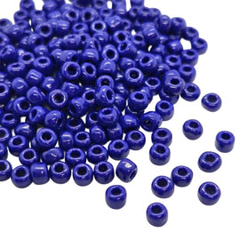 Opaque Navy Blue Seed Beads: Matsuno Dyna-Mites, Size 6/0, 20g
