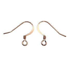 Copper Plated Fishhook Ear Wires: 18mm, 48 pcs