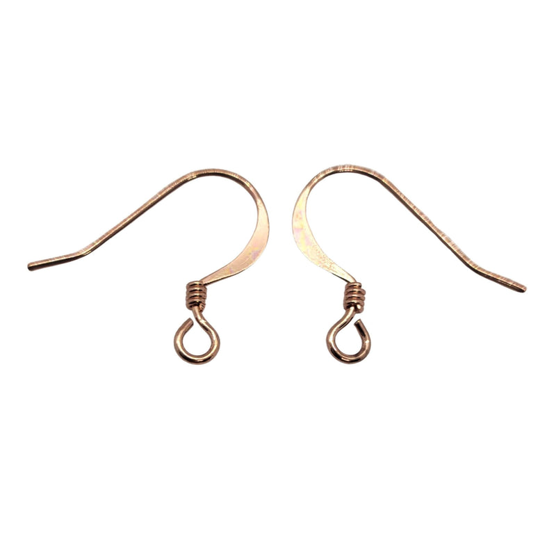 Copper Plated Fishhook Ear Wires: 18mm, 48 pcs
