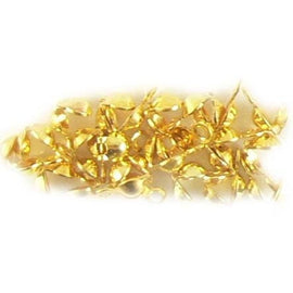 Gold Plated Clamshell Bead Tips, 4mm, Single Loop, Jewelry Making (36pcs)