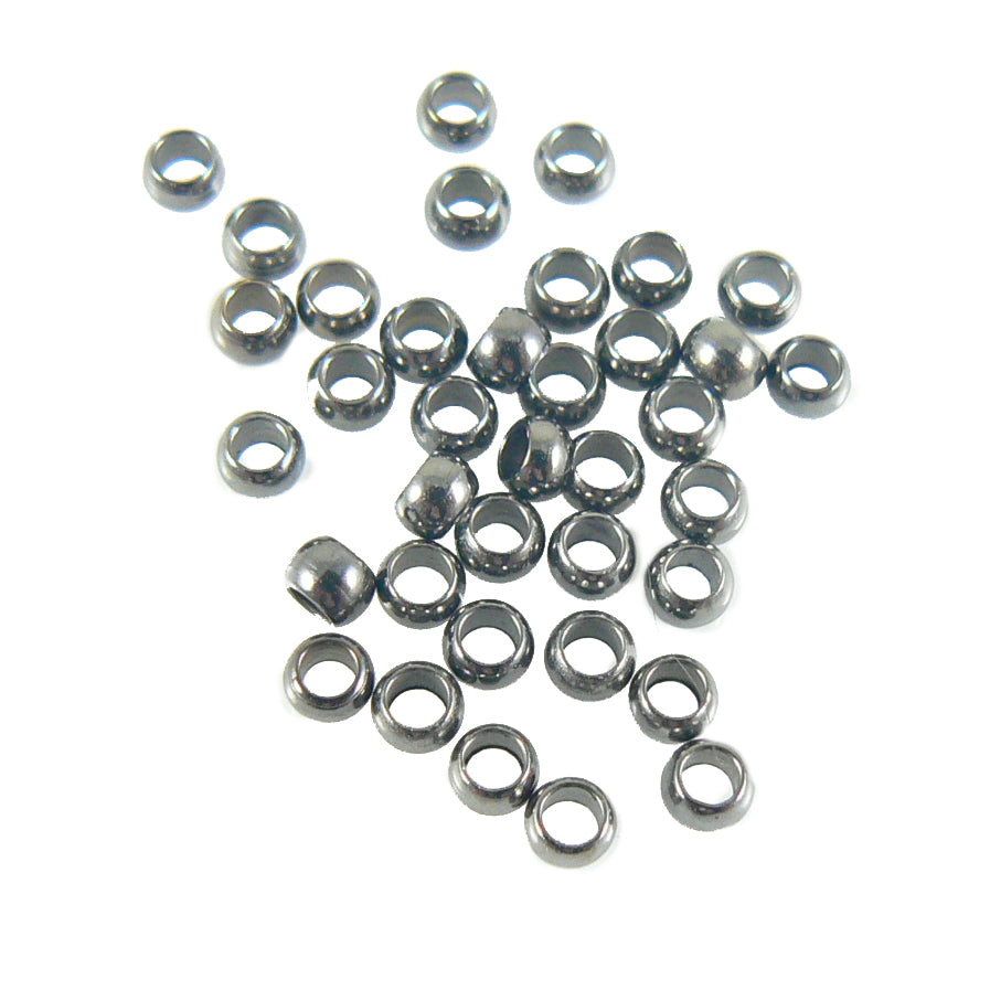 Crimp Beads 1 mm - Silver Plate 100 pcs