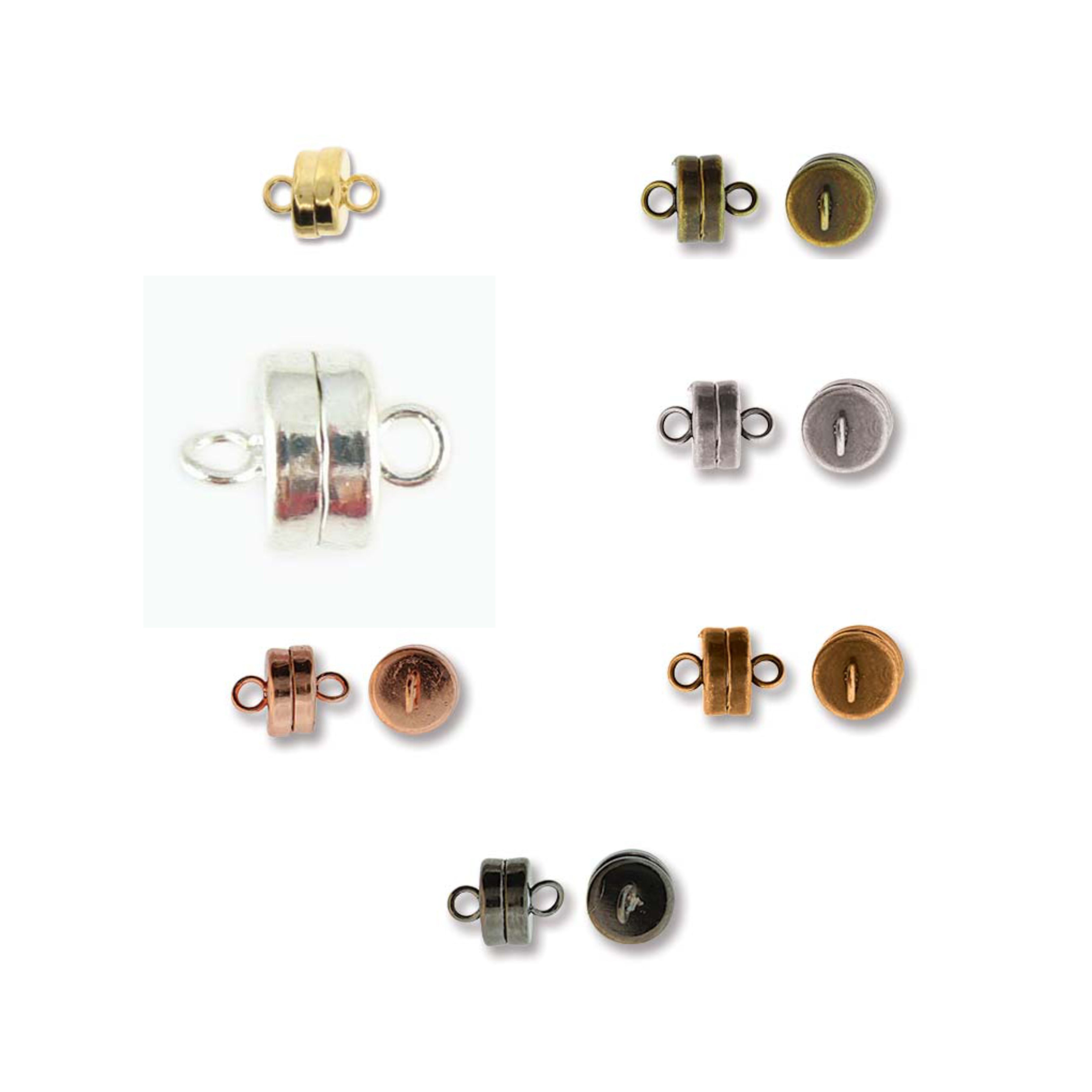 9mm x 7mm SUPER STRONG magnetic clasps, several finishes to choose fro – My  Supplies Source