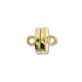 9mm x 8mm SUPER STRONG magnetic clasps, silver or gold, BULK 48 ct. package