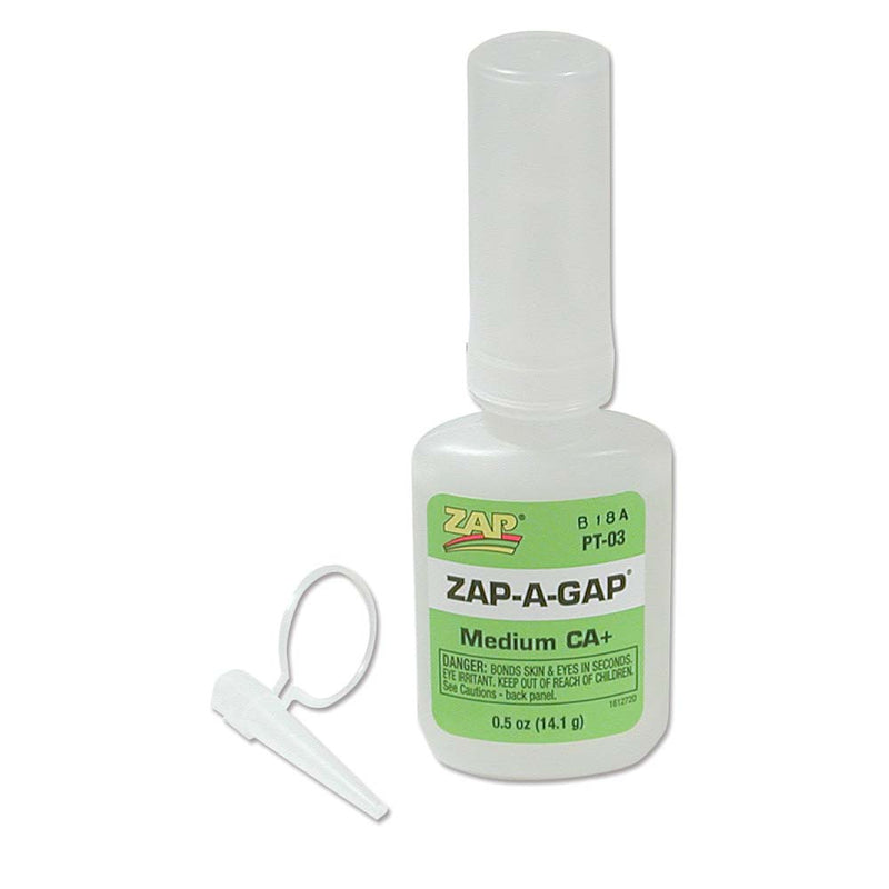 Zap a Gap gap filling instant glue, .5 oz (14.1 gm)
