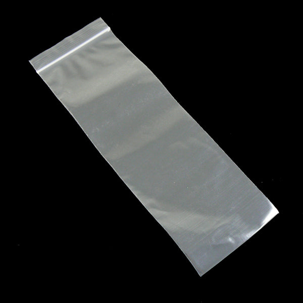5 x 8 zip top reclosable plastic storage bags, 2 mil thick, 100