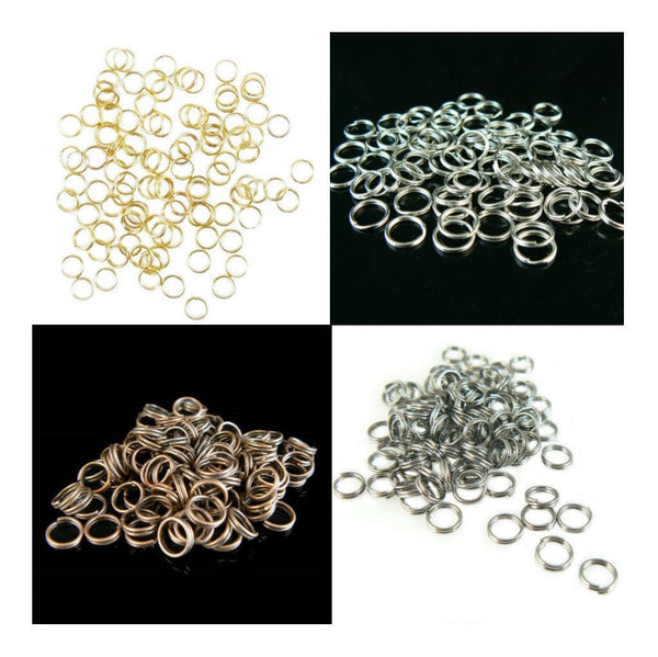 6mm gold plated, nickel plated, or black oxide split rings, 1,000 pcs – My  Supplies Source