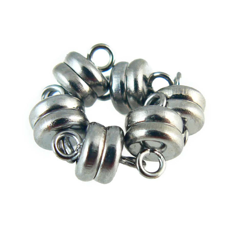 Apex Magnets  Cylinder Shaped - Magnetic Jewelry Clasps - Silver -  Neodymium Magnet