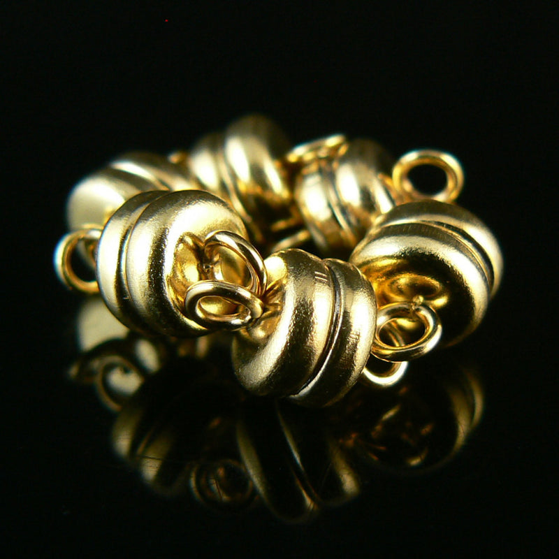 7mm x 6mm SUPER STRONG magnetic clasps, several finishes to choose from! 72 pcs