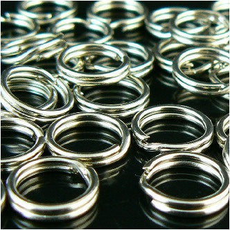 9mm gold or nickel plated split ring/ key ring/ key chain ring, 500 pcs BULK