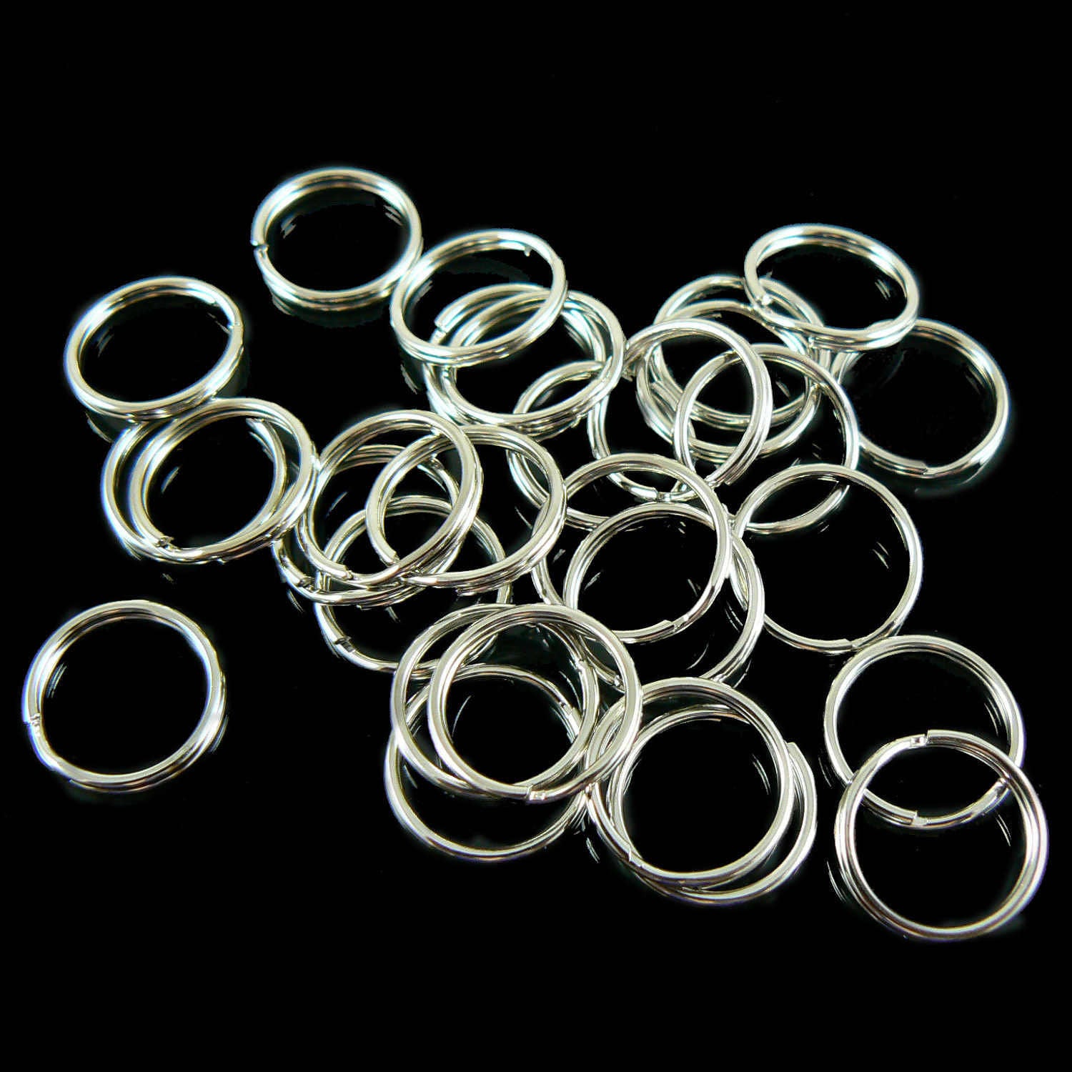 12mm nickel plated split ring/ key ring/ key chain rings, 50 or 100 pc – My  Supplies Source