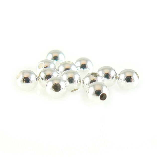 3mm silver plated memory wire ends, 12 or 48 pcs