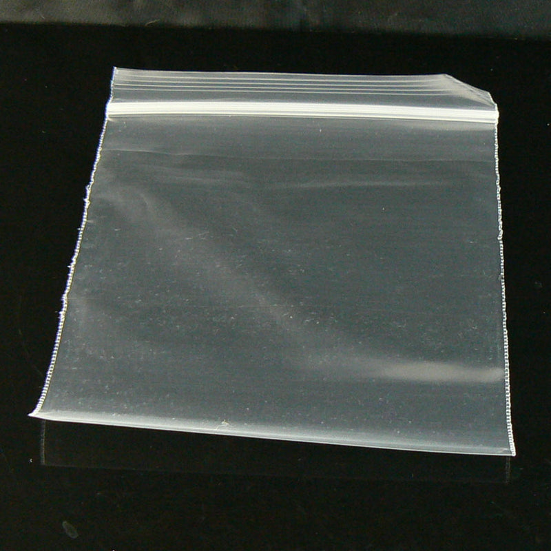 4" x 4" zip top reclosable polypropylene storage bags, 2 mil thick, 100 pcs