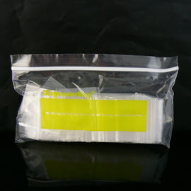 1.5" x 1.5" zip top re-closable polyethylene storage bags, 2 mil thick, 100 pcs