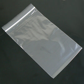 5" x 8" zip top reclosable plastic storage bags, 2 mil thick, 100 pcs