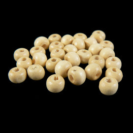 6mm x 5mm natural wood round rondelle beads, 450- 500 pcs.